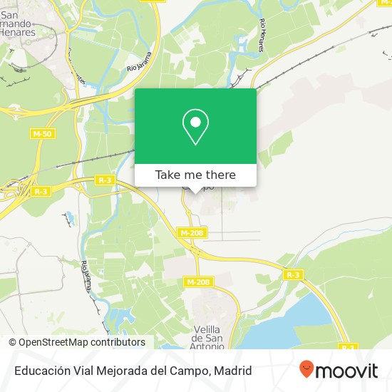 mapa Educación Vial Mejorada del Campo