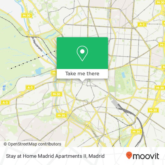 Stay at Home Madrid Apartments II map