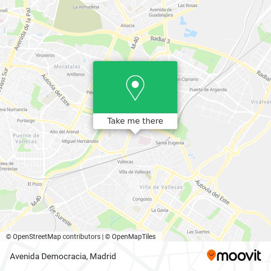 Avenida Democracia map