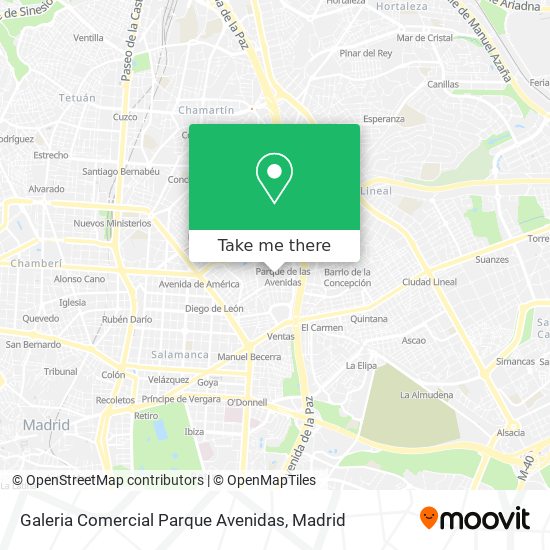 Galeria Comercial Parque Avenidas map