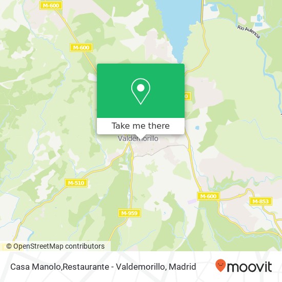 Casa Manolo,Restaurante - Valdemorillo map