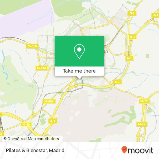 Pilates & Bienestar map