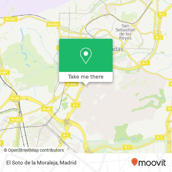 El Soto de la Moraleja map