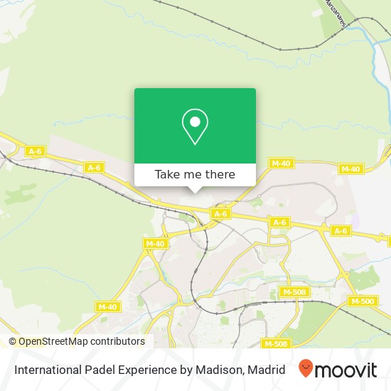 International Padel Experience by Madison map