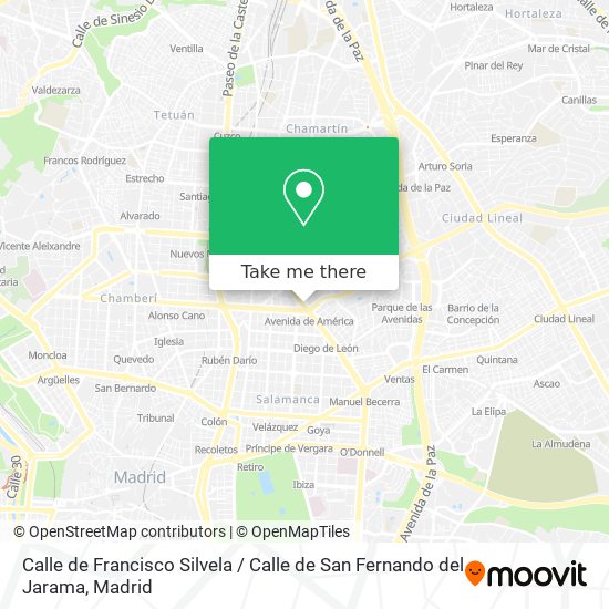 Calle de Francisco Silvela / Calle de San Fernando del Jarama map