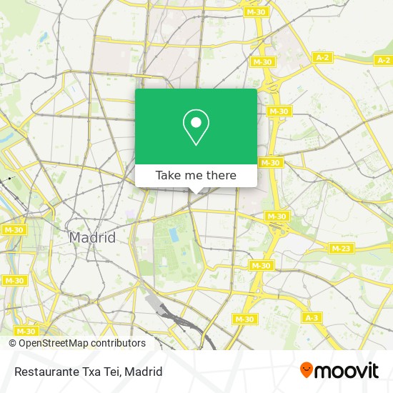 mapa Restaurante Txa Tei