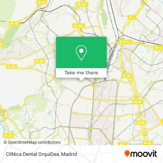 ClíNica Dental OrquíDea map