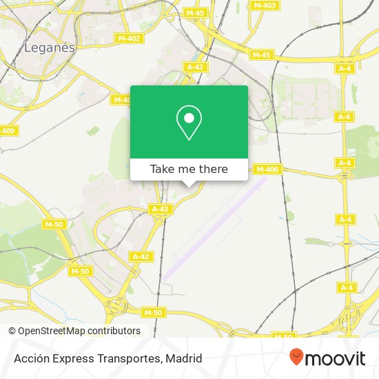 Acción Express Transportes map