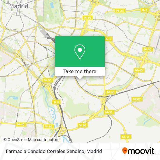 Farmacia Candido Corrales Sendino map