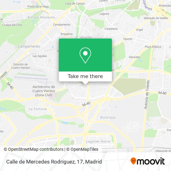 mapa Calle de Mercedes Rodríguez, 17