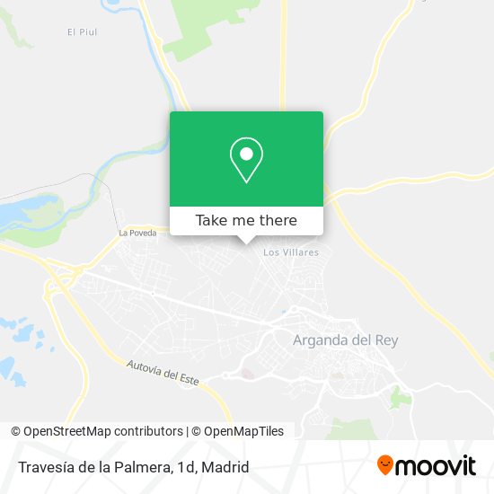 Travesía de la Palmera, 1d map