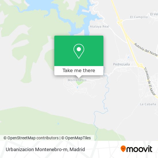 Urbanizacion Montenebro-m map