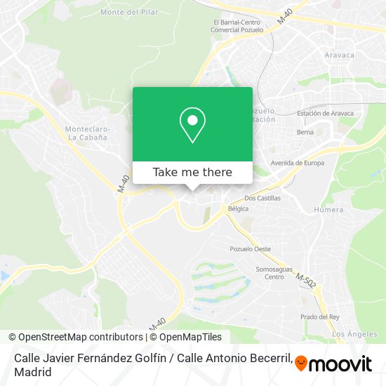 Calle Javier Fernández Golfín / Calle Antonio Becerril map