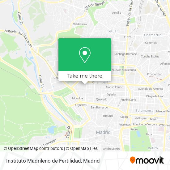 Instituto Madrileno de Fertilidad map