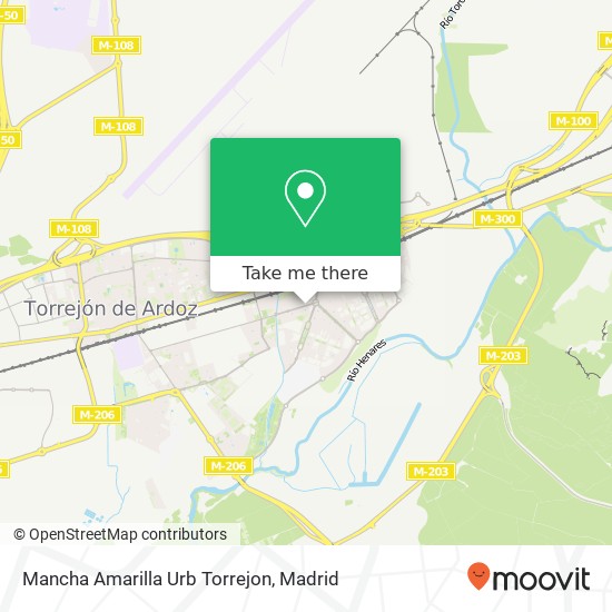 Mancha Amarilla Urb Torrejon map