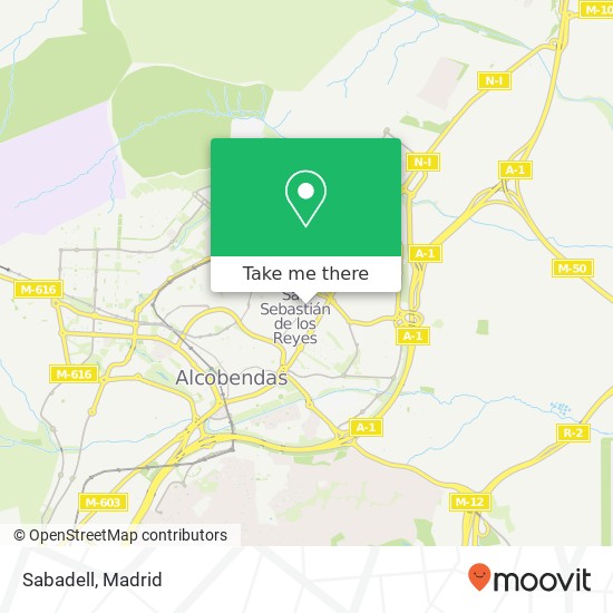 Sabadell map