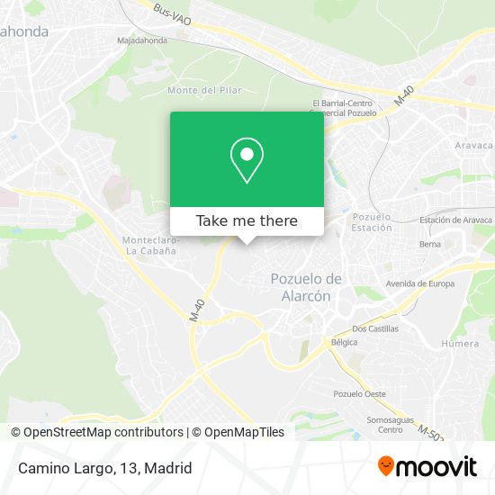 Camino Largo, 13 map