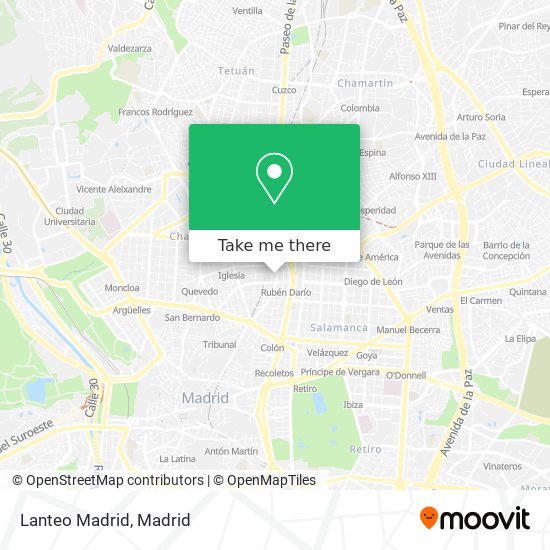 Lanteo Madrid map