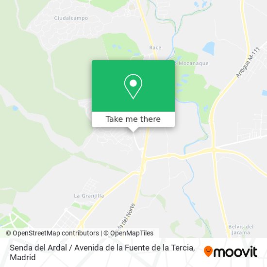 Senda del Ardal / Avenida de la Fuente de la Tercia map