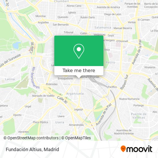 Fundación Altius map