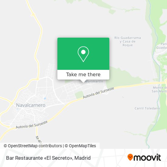 Bar Restaurante «El Secreto» map