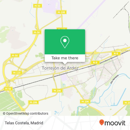 Telas Costela map