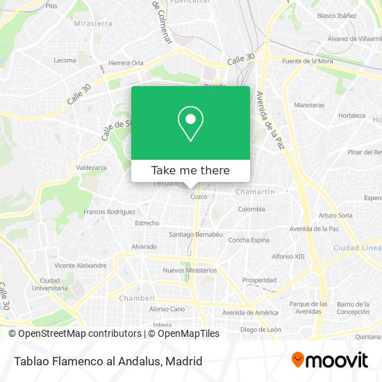 mapa Tablao Flamenco al Andalus