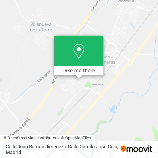 mapa Calle Juan Ramón Jiménez / Calle Camilo José Cela