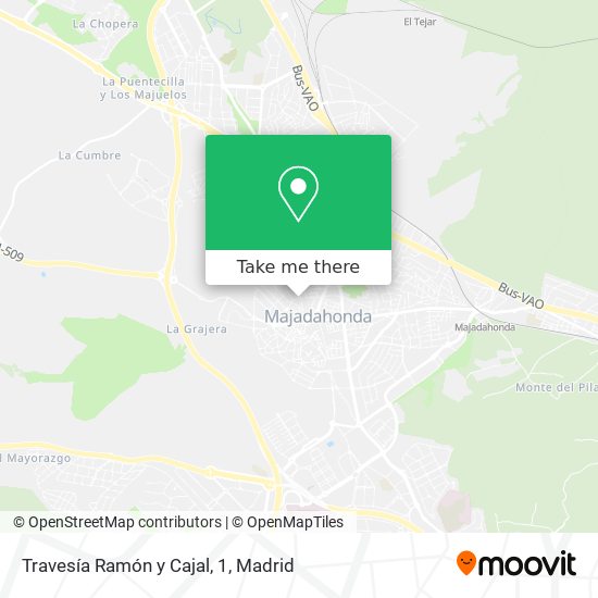 Travesía Ramón y Cajal, 1 map