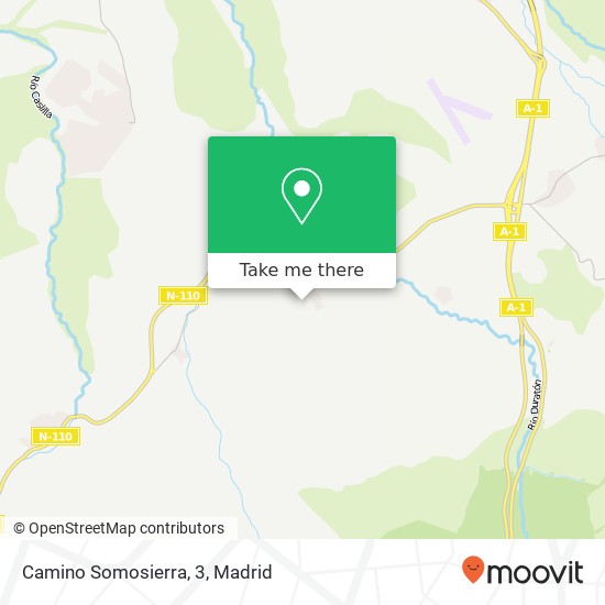Camino Somosierra, 3 map