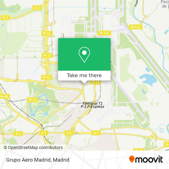 Grupo Aero Madrid map