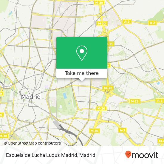 mapa Escuela de Lucha Ludus Madrid