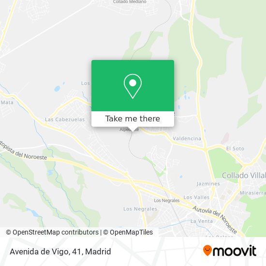 mapa Avenida de Vigo, 41