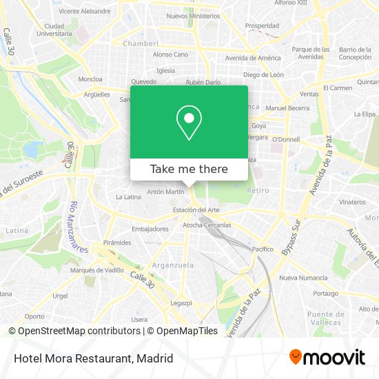 Hotel Mora Restaurant map