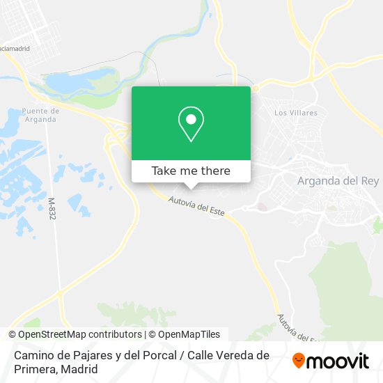 mapa Camino de Pajares y del Porcal / Calle Vereda de Primera