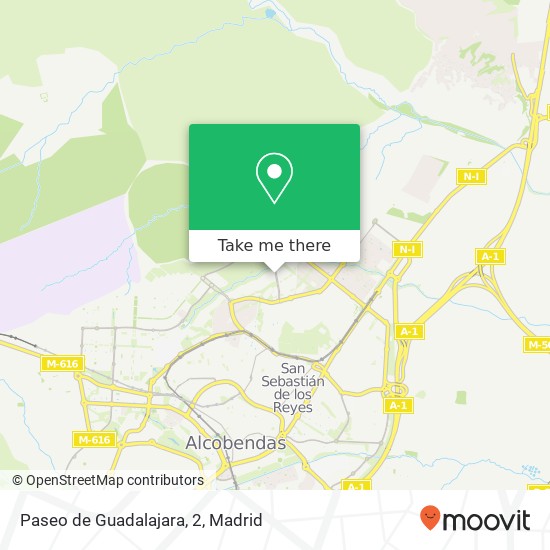 Paseo de Guadalajara, 2 map