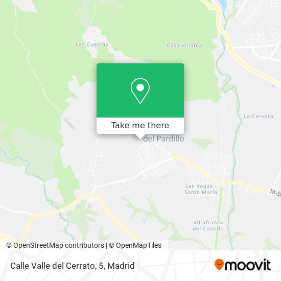 mapa Calle Valle del Cerrato, 5