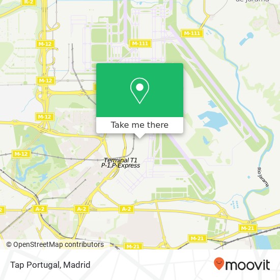 Tap Portugal map