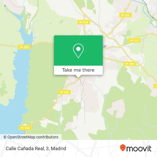 Calle Cañada Real, 3 map