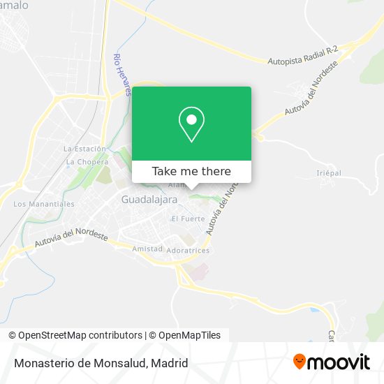 mapa Monasterio de Monsalud