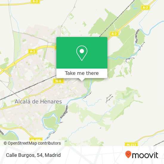 mapa Calle Burgos, 54