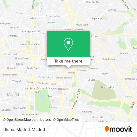 Ilerna Madrid map