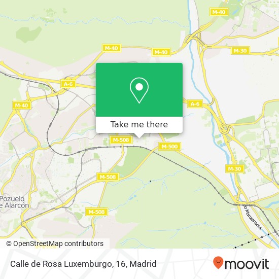 mapa Calle de Rosa Luxemburgo, 16