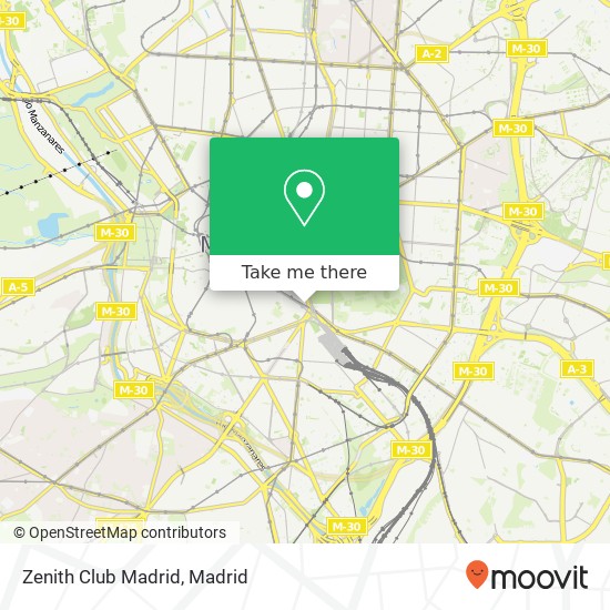 Zenith Club Madrid map