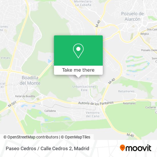 Paseo Cedros / Calle Cedros 2 map
