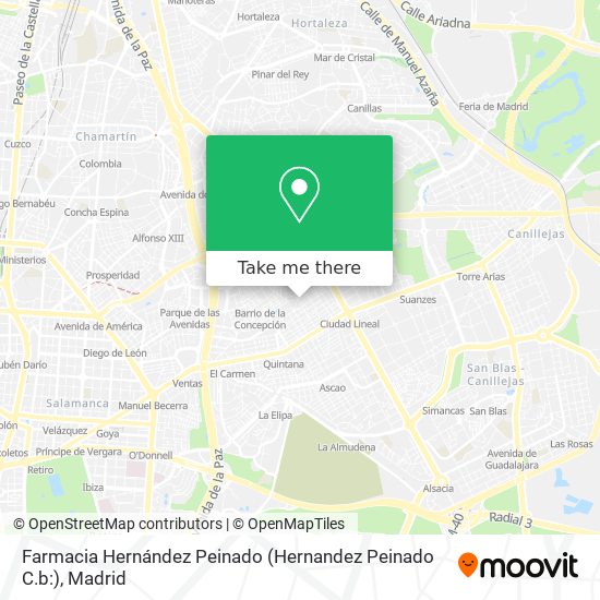 Farmacia Hernández Peinado (Hernandez Peinado C.b:) map