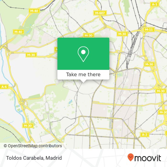 Toldos Carabela map