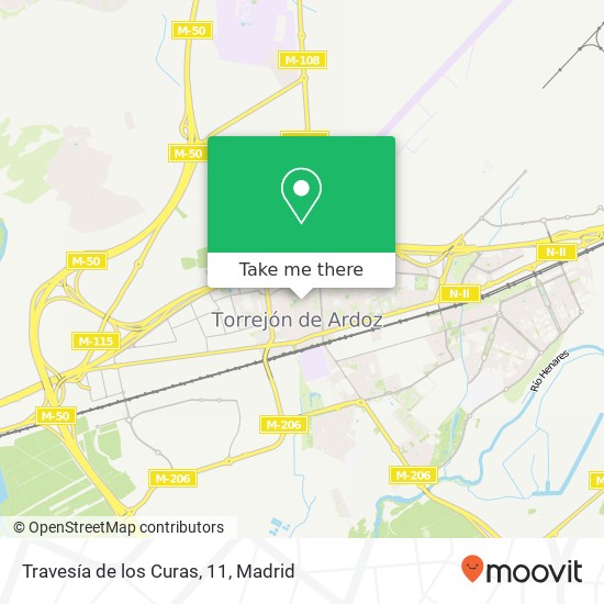 Travesía de los Curas, 11 map