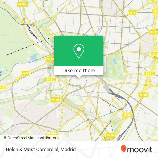 Helen & Most Comercial map