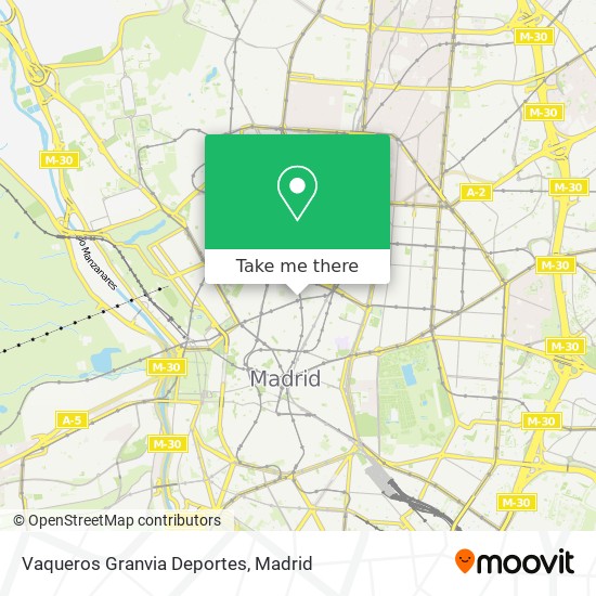 Vaqueros Granvia Deportes map